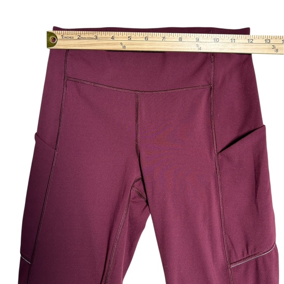 Lululemon Speed Up Tight Tall 31" in Burgundy, Size 4, Style: W5BP1T - Picture 9 of 12